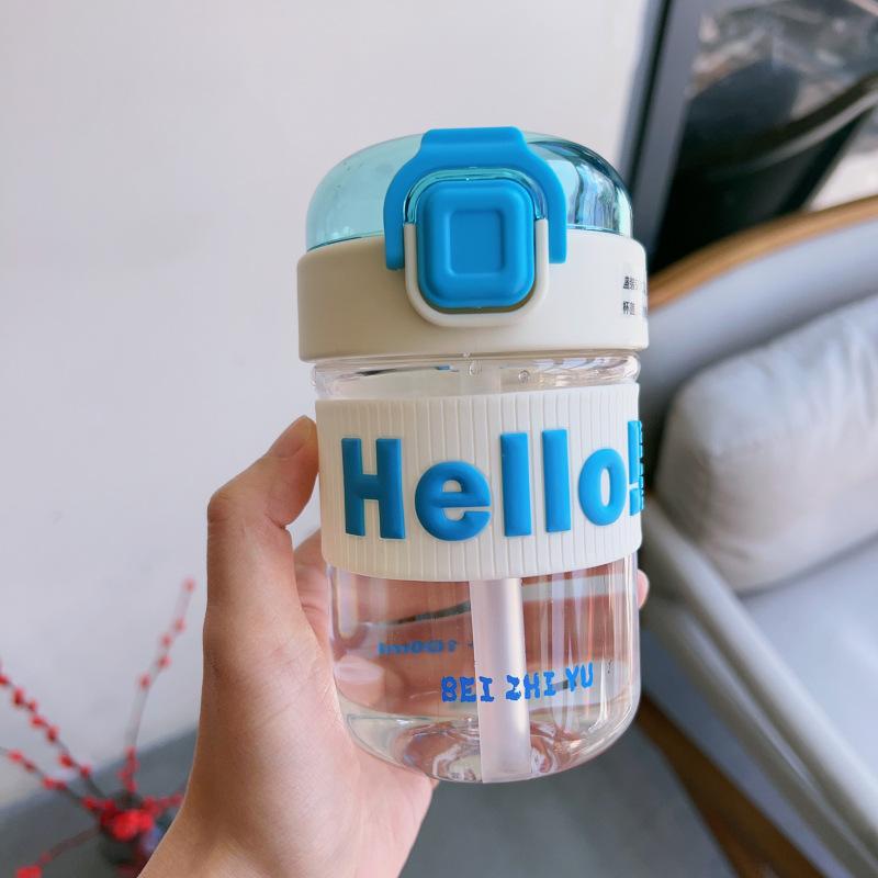 Water bottle straw water cup summer girls high value new 1011 easy cup student plastic cup anti-drop sports portable
