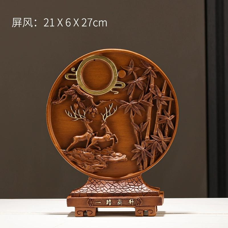 Glück Chinesischer Stil Harz-Handwerk Wohnzimmer Schreibtischdekoration Heimdekorationszubehör Büroeröffnungsgeschenke