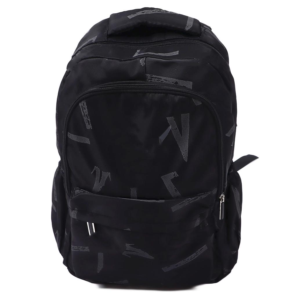15palcový batoh Velká kapacita Multifunkční Dělený Prodyšný Školní batoh pro studenta Černý Nylon