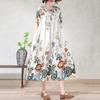 Women's Plus Size Floral Print Short Sleeve Maxi Dress, Loose Casual Summer Dress with Pockets (XL-5XL)