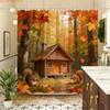 Whimsical Candy House & Gnomes with Lollipops Waterproof Shower Curtain for Bathroom Decor