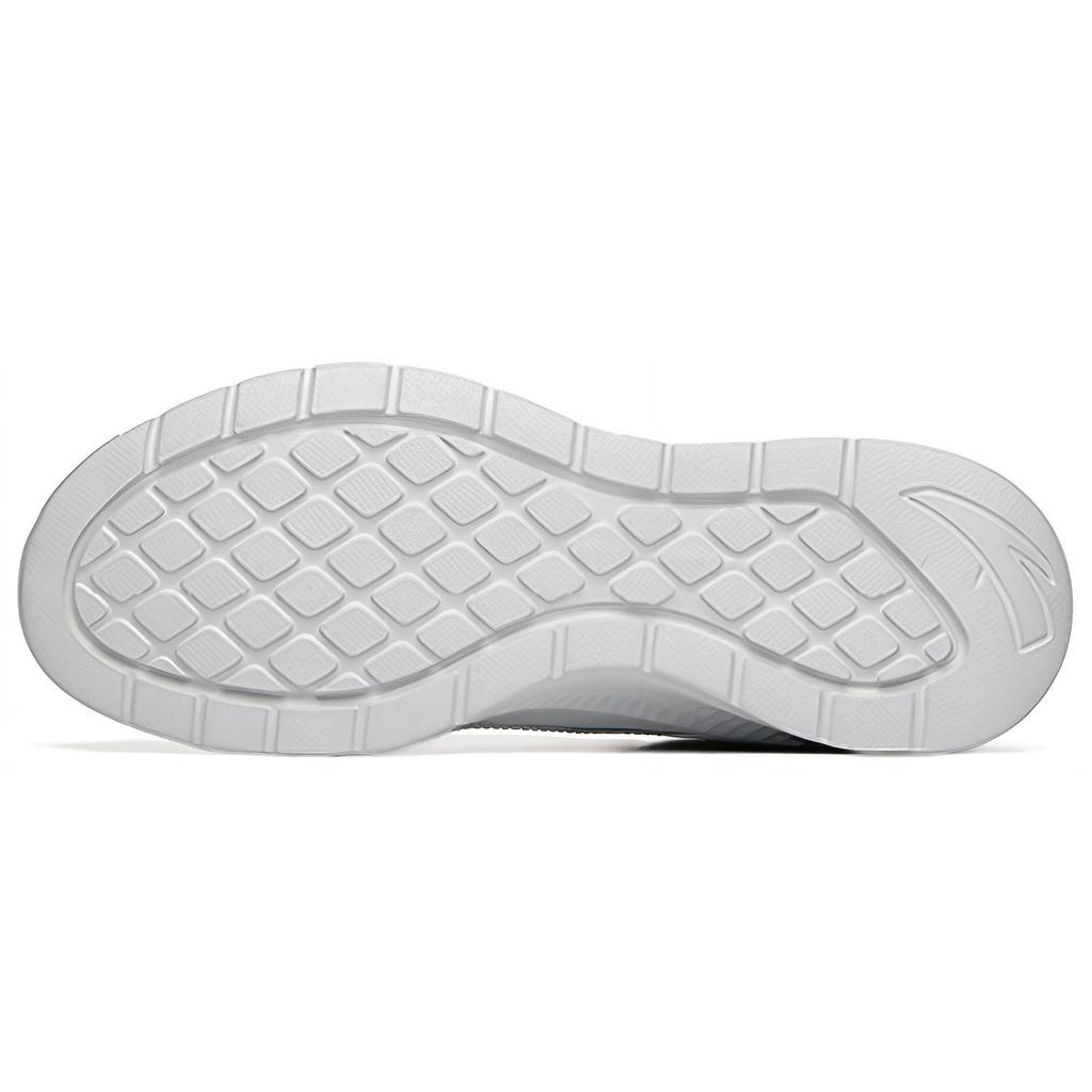 New Anta Running Collection Cushioned Slip Resistant Abrasion Resistant Breathable Low Top Running Shoes Men's White Gray 912235581-2