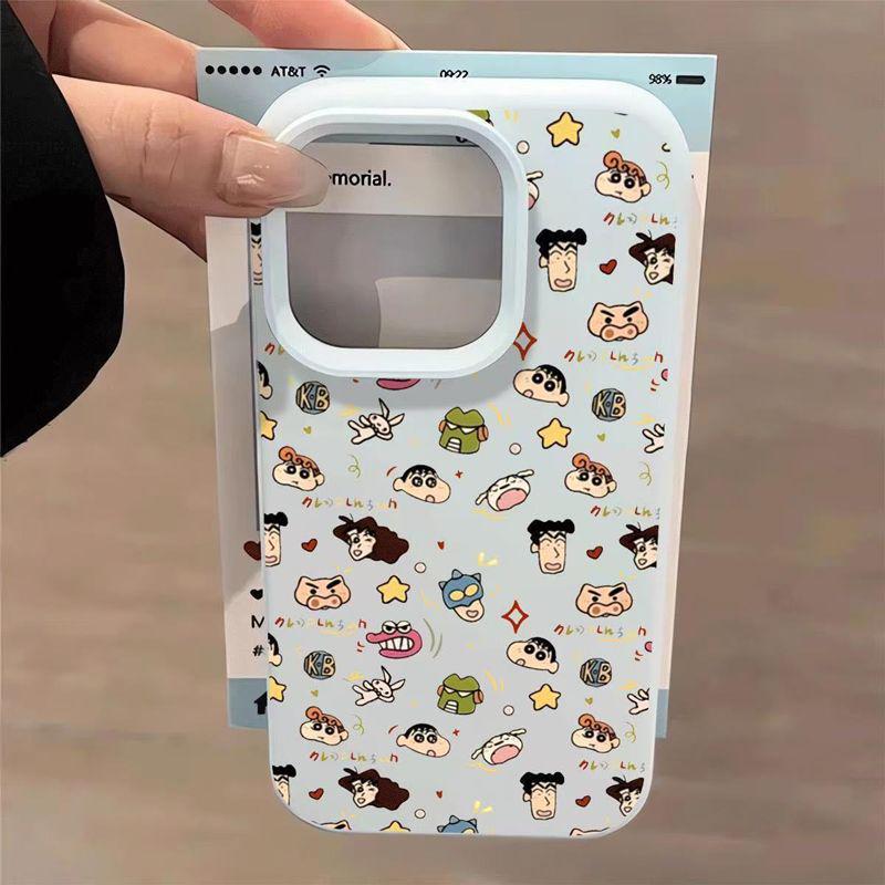 Crayon Shin-chan Mochi Case for iPhone 13/14 Plus, 15 Pro, 16/17 Pro Max - Cute & Creative Design