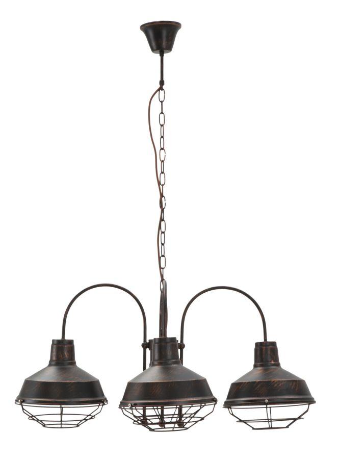 Ceiling Lamp Bronks 4 Lights Cm 80X80X40 (Chain Cm 80)