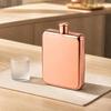Portable Stainless Steel Square Hip Flask With Screw Lid, 7oz Small Pocket Liquor Bottle For Easy Carrying In Backpacks Or Bag