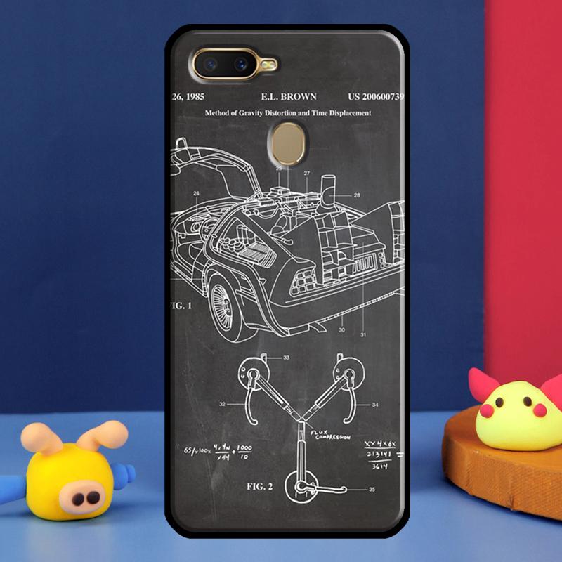 Back To The Future Time Machine For OPPO Find X5 Pro X3 Lite A5 A9 A31 A53 A15 A16 A52 A72 A83 A91 A93 A94 A54 A74 Case