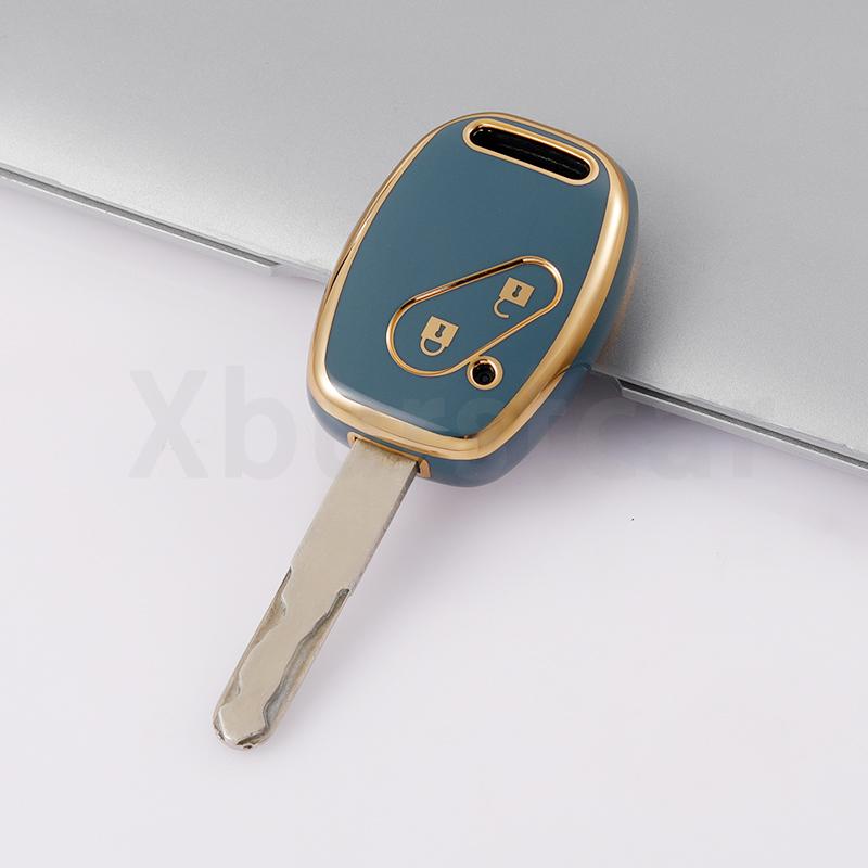 2/3/4 Buttons Car Remote Shell Holder Fob For Honda Accord Civic Crv Cr-V Pilot Insight Ridgeline Tpu Key Case Cover Accessories