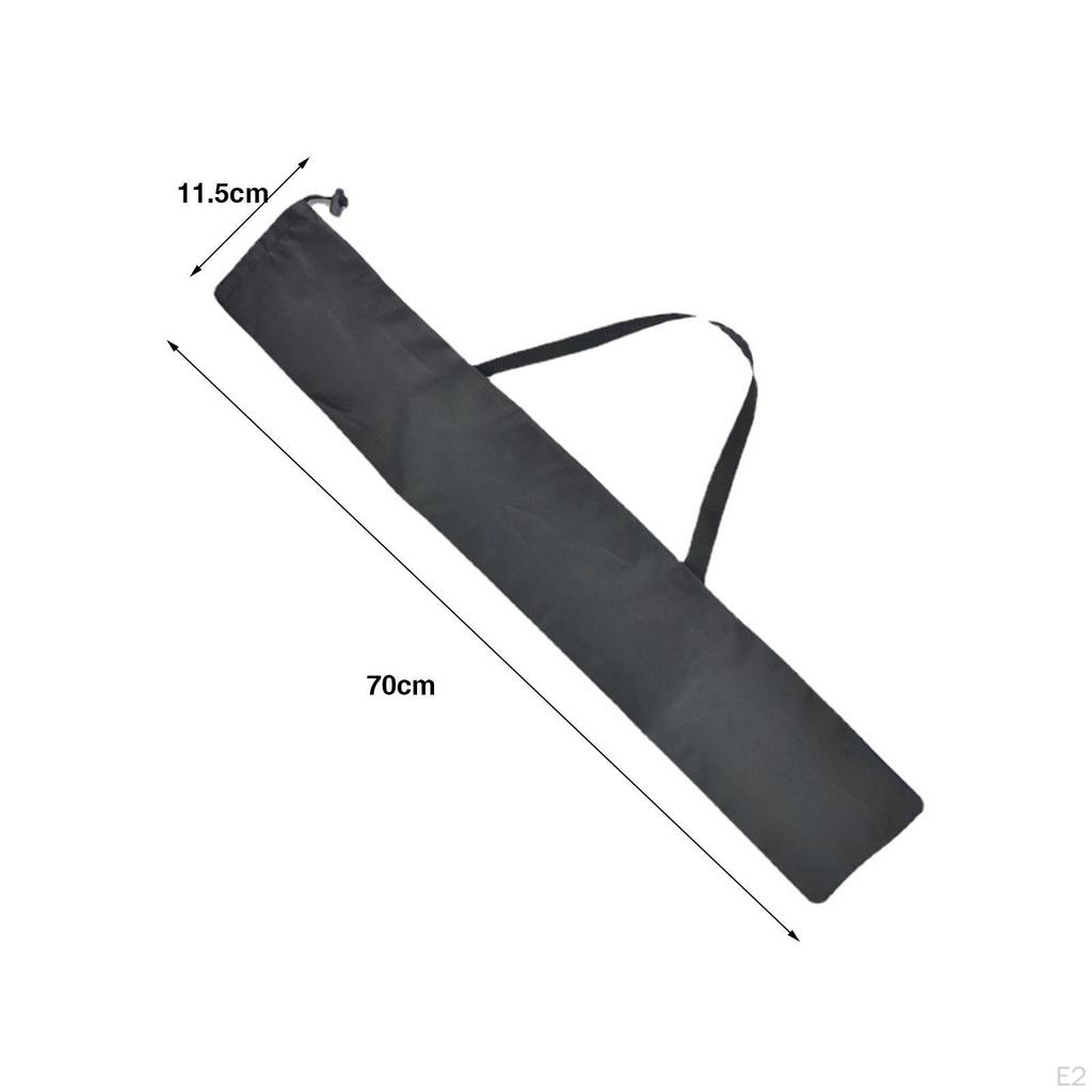 Tragetasche Wanderstöcke Tragen Schulter Oxford-Gewebe Schwarz Tragbar Rucksackwandern