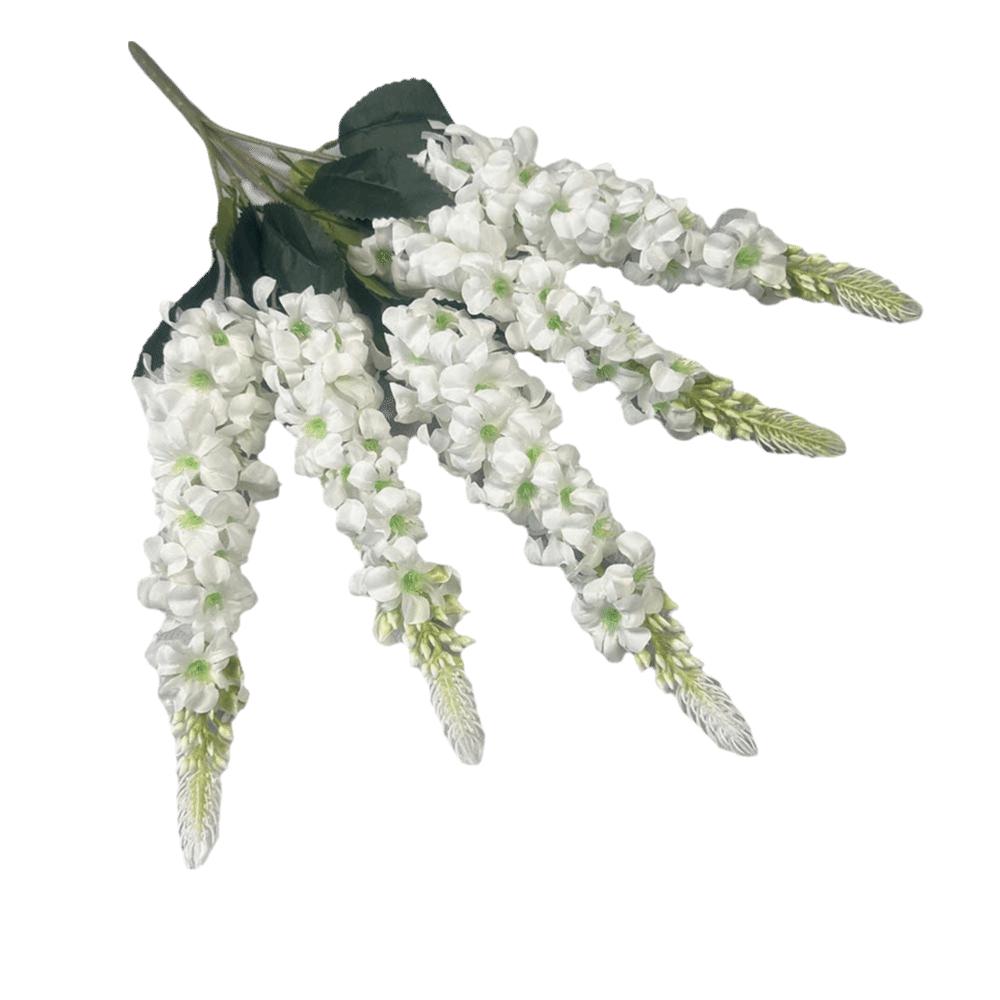 5 Stems Hyacinth Artificial Flowers Multicolor Fake Delphinium Flowers  Party Supplies