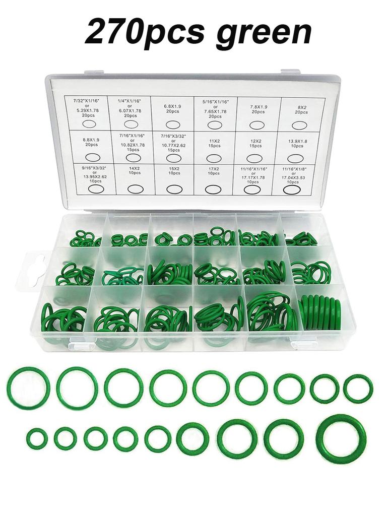 530/270 Stück O-Typ Dichtungsgummiring Kfz-Klimaanlage Kompression Vertrauliche Dichtung Wartung Gummizubehör