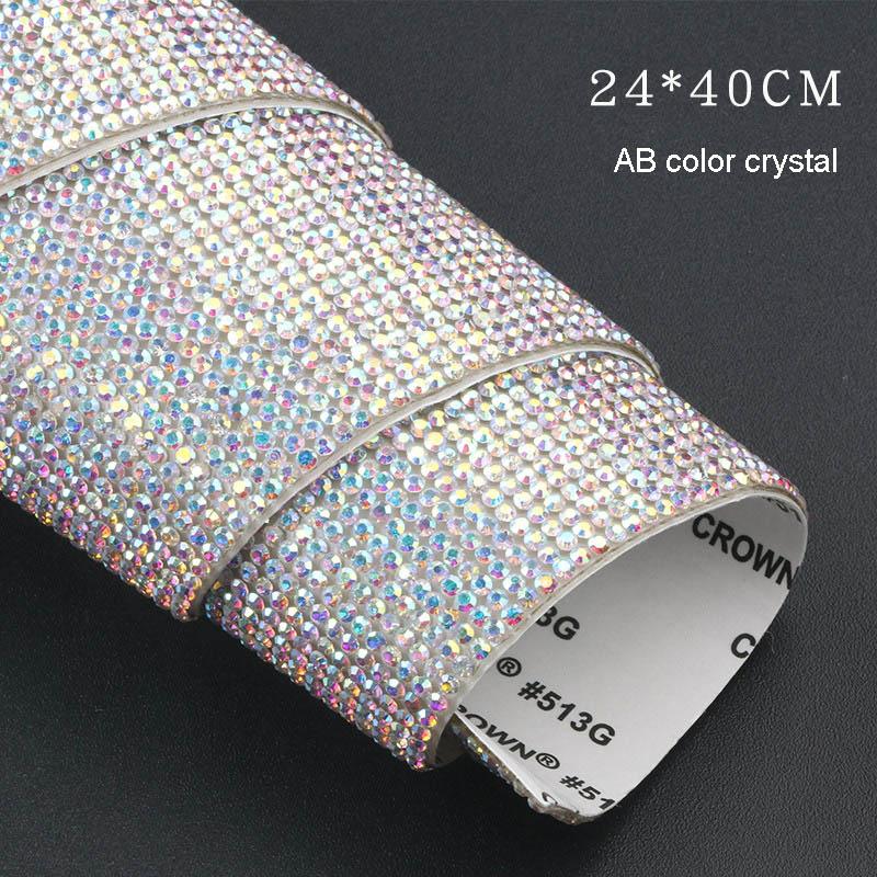 DIY Car Decoration Sticker Bling Crystal Rhinestone Car Stickers for License Plate Frame Emblem Door Handle Indoor Dashboard