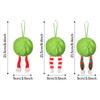 Christmas Ornaments Ball Home Indoor Plush Ornament Decor Weather-Resistant Soft 2.4 Inch Ball For Garden Stair Fireplace