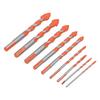 9Pcs Masonry Drill Bits Set Cemented Carbide Industrial Strength Carbide Tip for Wood Ceramic Tile