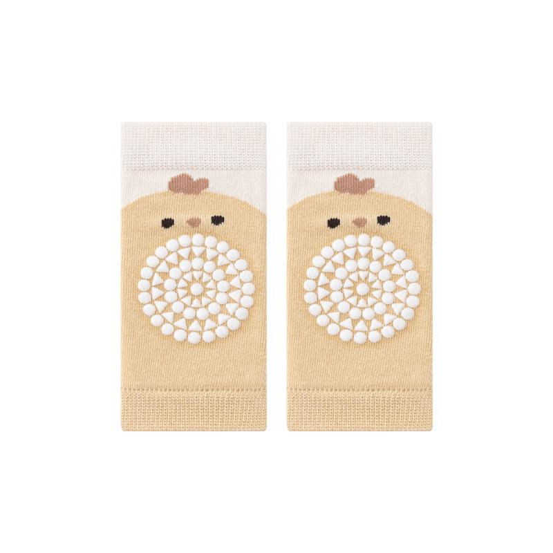 Raně podzimní dětská protiskluzová sada podkolenek na lezení, dětské chrániče kolen a ponožky s protiskluzovými body.