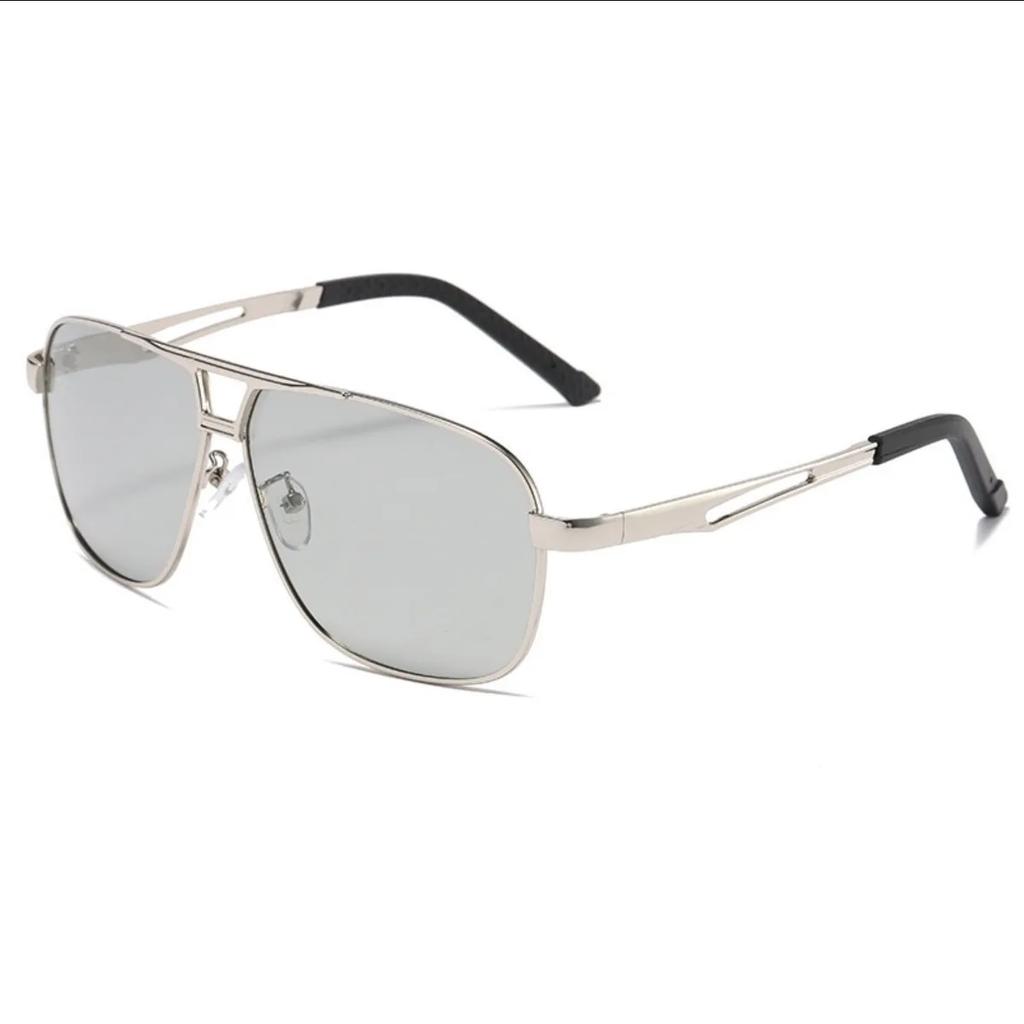 Men Driving Chameleon Sun Glasses for Day and Night Dual-use Male Color Change Lens Vision Polarized Photochromic Sunglasses