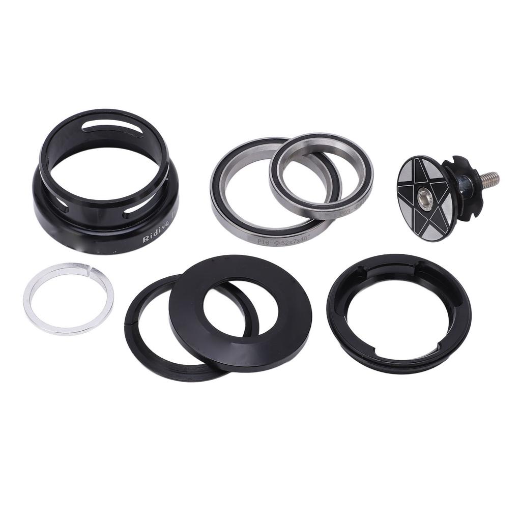 Mountain Bike Headset Double Bearing Good Sealing Waterproof Heavy Duty Headset Top Cover Bearings for 49.7mm Frame