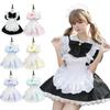 MEYOIJK Maid Con Cafe Klassisch Kurz Niedlich Spitze Maid Lolita und Übergrößen Beliebt für Schule und Fotoshootings Größe Kostüm, Cosplay, Moe, Maid, Länge,