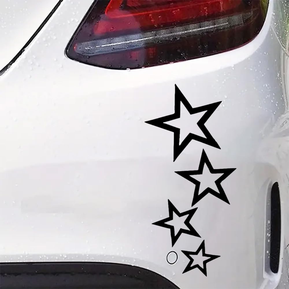 2 Piece 12x24cm Star Car Sticker Vinyl Decal Waterproof Sticker Car Truck Bumper Rear