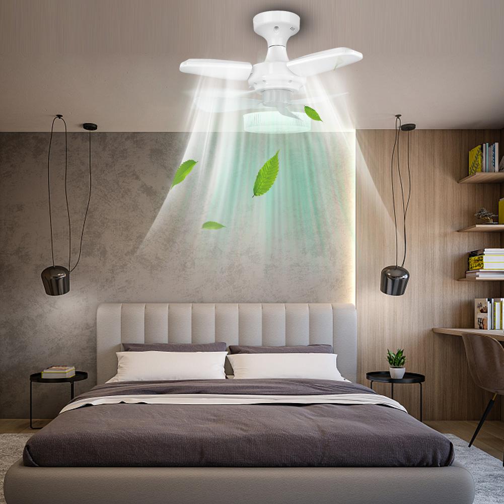 Ceiling Fan with LED Light Remote Control Modern Ceiling Fan for Kitchen Bedroom Basement Dining Living Room