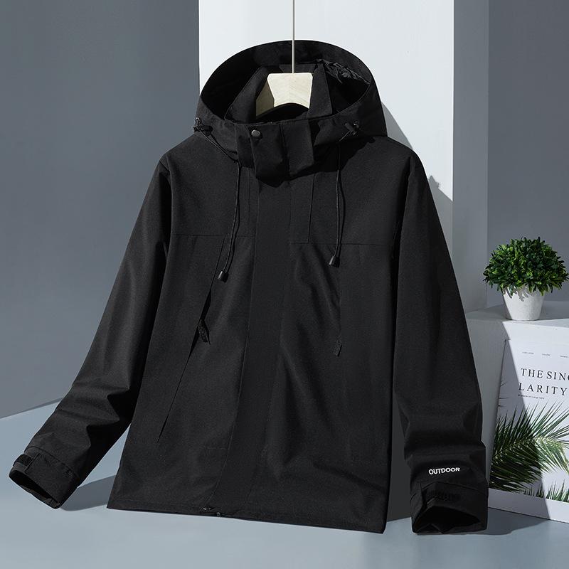 Autumn/Winter Outdoor Windproof Jacket: Women's Single Layer & Men's Three-in-One Set with Detachable Liner