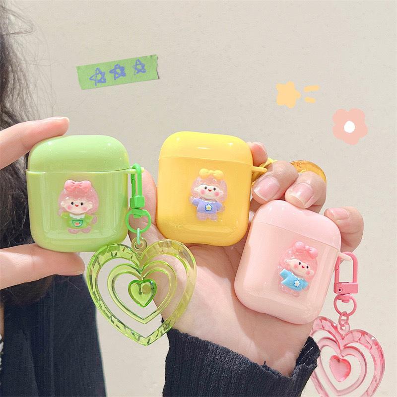 Xiaoqing Fresh Air Is Suitable For Airpodspro3 Apple Bluetooth Headset Cover Airpods1/2 Generation Soft Girl