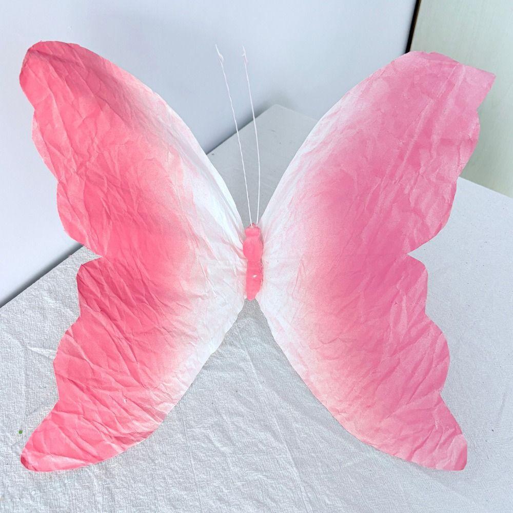 NEW 3D Artificial Paper Butterfly 30cm Large-scale Wedding Decoration Hanging Paper Material Wall Decoration Party Use