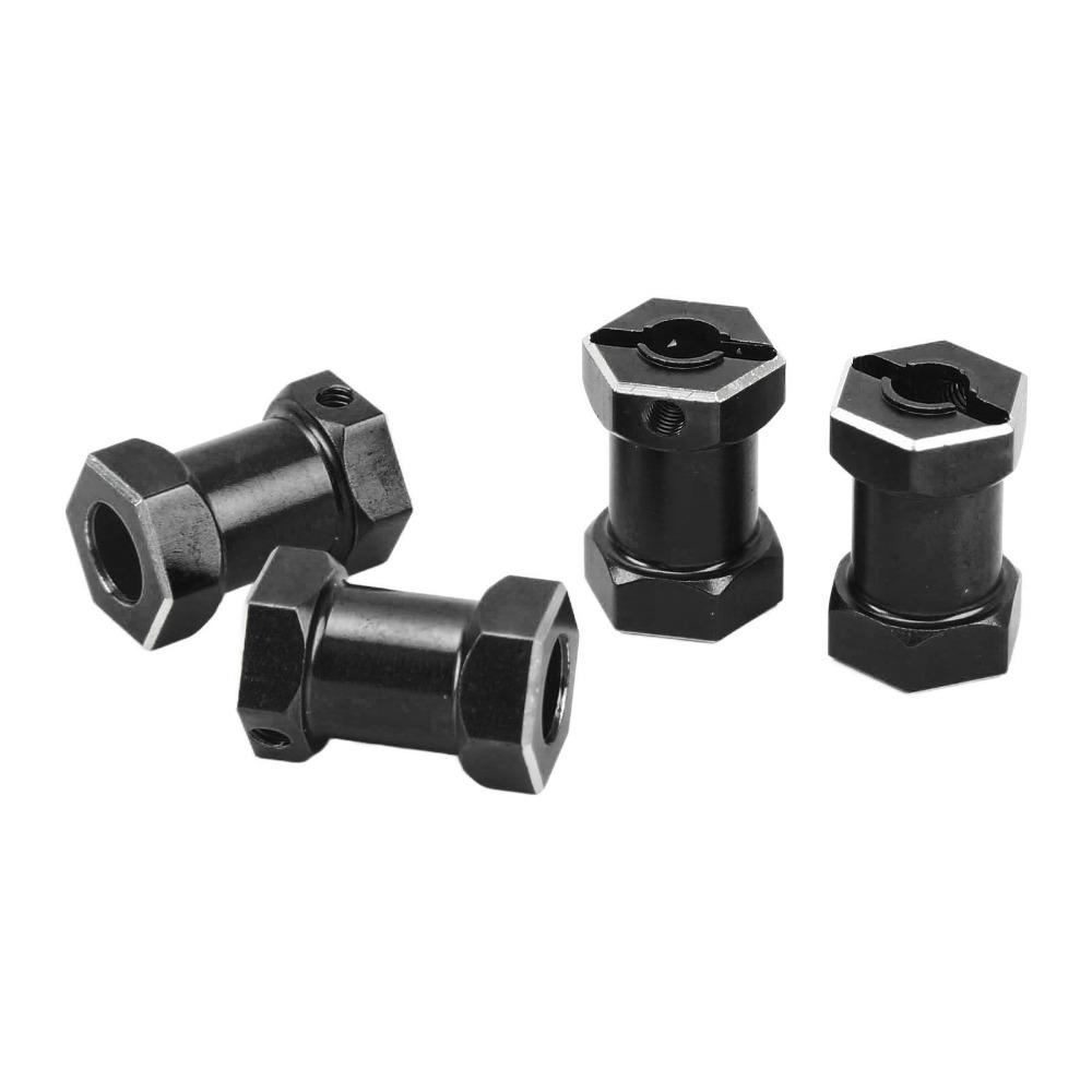 4Pcs/Set 12mm Hex Drive Adapter Set Metal Wheel Hex Hub Crawler Wheel Adapter  For 1/10 RC Crawler