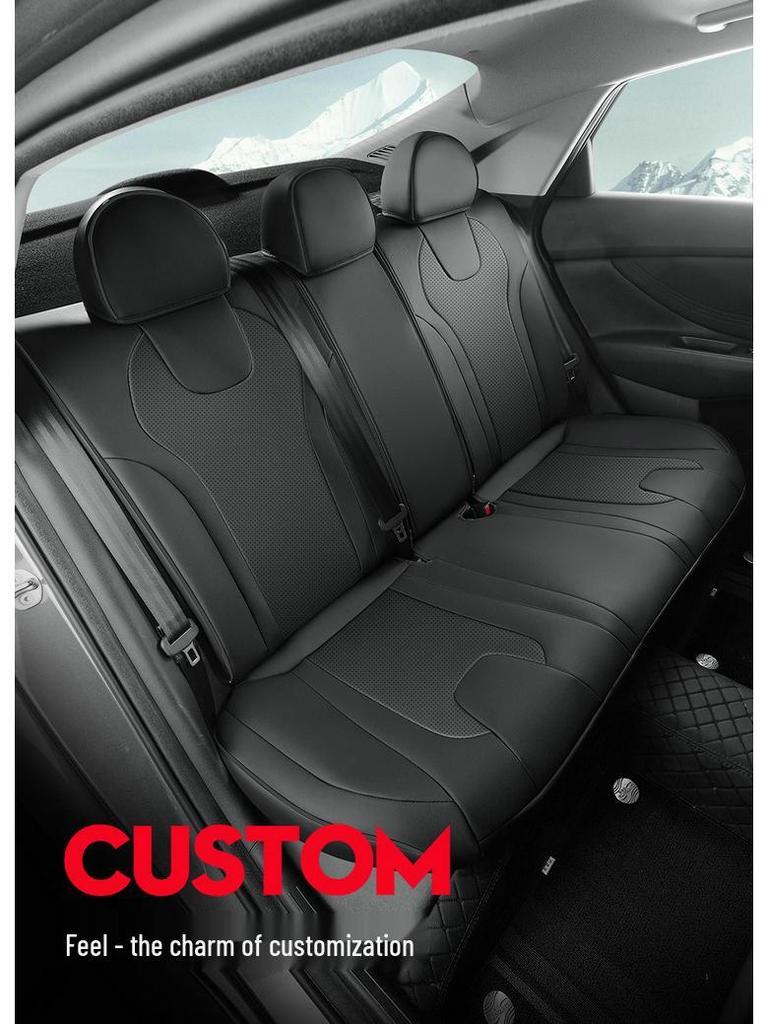 Universal Leather Car Seat Cushion for Beijing Elantra - Fits Five-Seater, All-Season Use