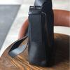 Leisure Women Big Bag Genuine Leather Wide Belt Bucket Bag Soft First Layer Cowhide Shoulder Bag
