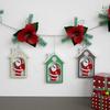 WTEMPO DIY Christmas Santa Claus Pattern House Design Mold Epoxy Resin Mold Scented Gypsum Display Stand Making Mold Hanging Pendent Silicone Mold