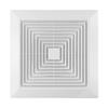 Square Air Diffuser ABS Ceiling Vent Hood Snap-in Panel Air Conditioner Ventilation Outlet White Ventilation Hood Ceiling Outlet
