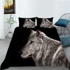 Wolf Series 3D Digital Printed Polyester Bedding Two-Piece Set Of Three Pieces