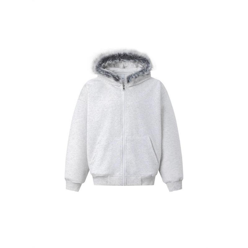 2026 Premium Retro Fur Collar Hoodie Cardigan Jacket for Men & Women - Autumn Trendy Couple Wear