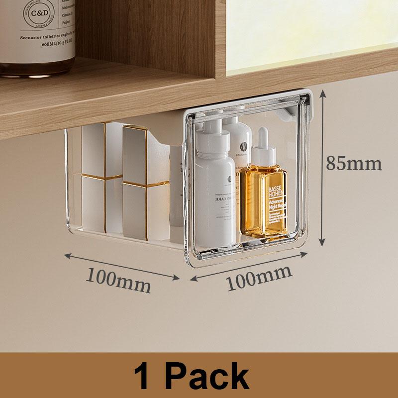 Коробка для хранения в стиле выдвижного ящика Выдвижной ящик для хранения Коробка для хранения в стиле выдвижного ящика Самоклеящаяся Многоцелевая полка для хранения Под зеркальным шкафчиком 2070₽