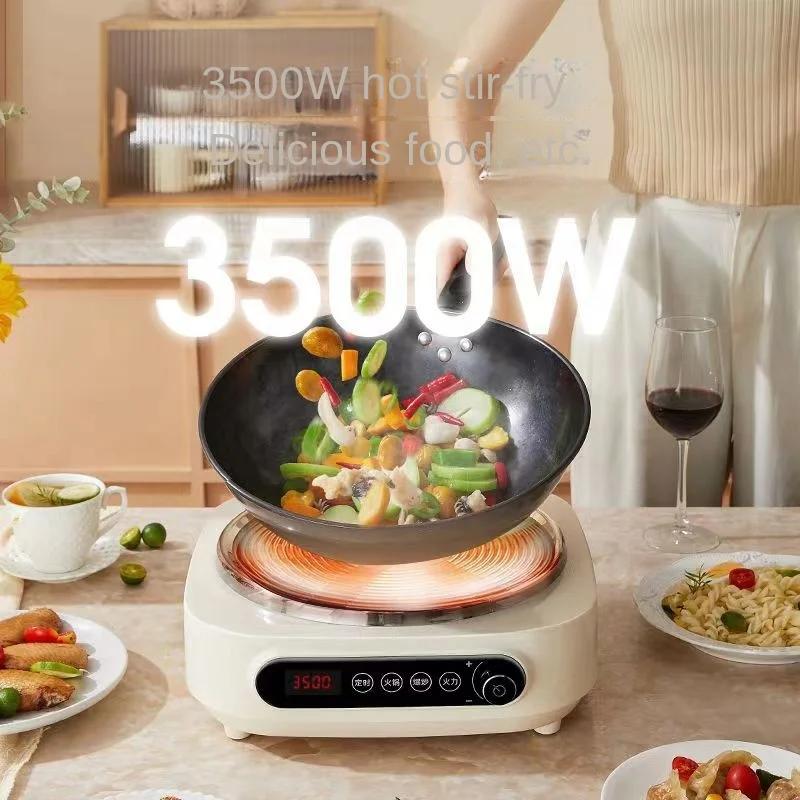 New Concave Induction Cooktop Induction Cooker for Stir-fry with 3500W High Power and Rapid Heating for Home Kitchen 220V