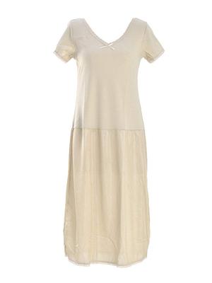 Einteiliges Unterkleid Sarara Beauty Yukata Slip Japanische Kleidung Unterwäsche Unterwäsche Kimono Innen M Beige [Nagomiya] Damen
