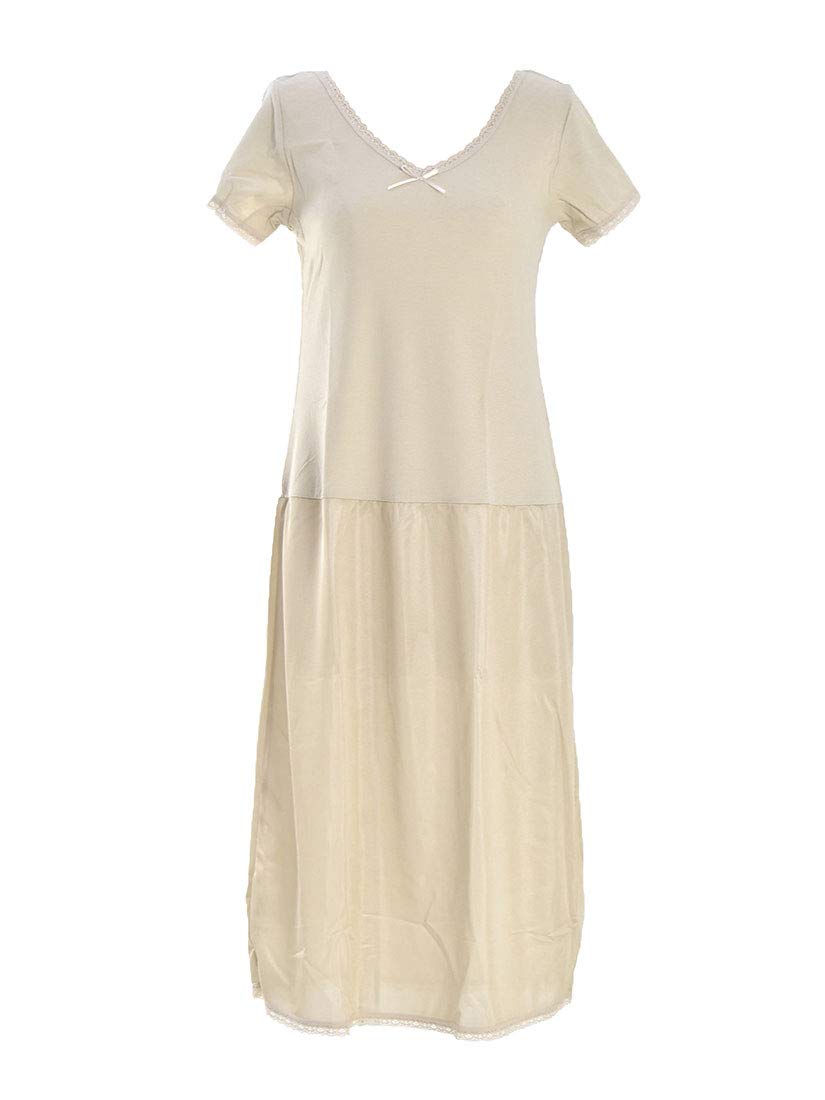 

Цельный нижний подъюбник Sarara Beauty Yukata Slip Японская одежда Нижнее белье Подъюбник Кимоно Внутренний M Бежевый [Nagomiya] Женский