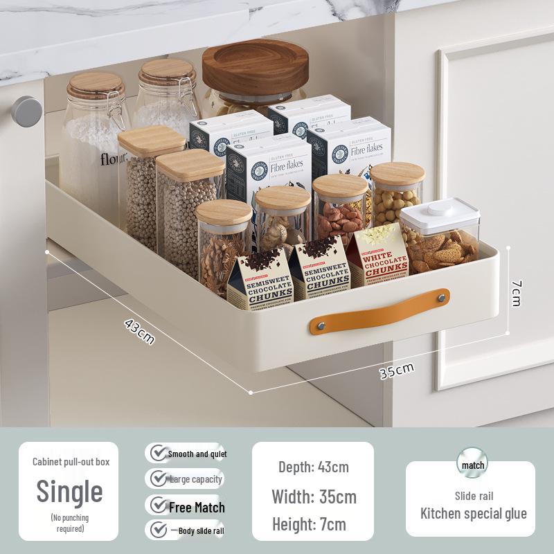 Bowl & Dish Pull-Out Storage Rack - In-Cabinet Drainer & Organizer