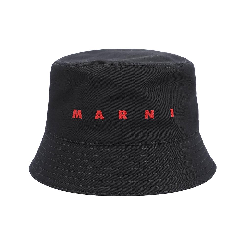 

Marni Clzc0110s0 Utc311 00n99 Logo Embroidery Bucket Hat CLZC0110S0 UTC311 00N99 (M)