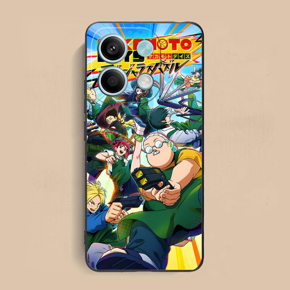 

Sakamoto Days Mobile Phone Case for Xiaomi Redmi Note 14 13 12 11 S Pro Plus 4G 5G Colorful Printing Cover Pretty Luxury Cover Redmi Note 11S 4G