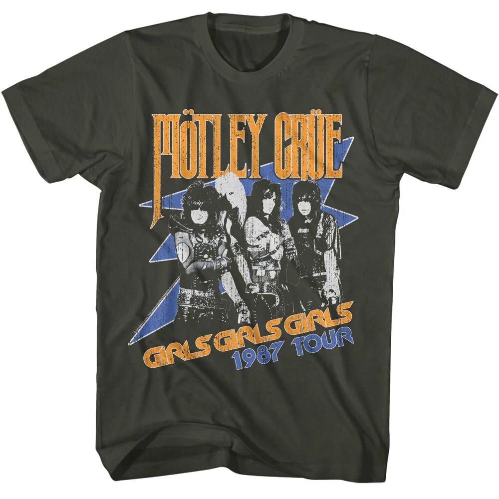 Motley Crue Girls Girls Girls Tour 1987 Men s T Shirt Metal Band Music Merch L