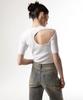 EAN JO Signature Back Cut-Out Knit (White)