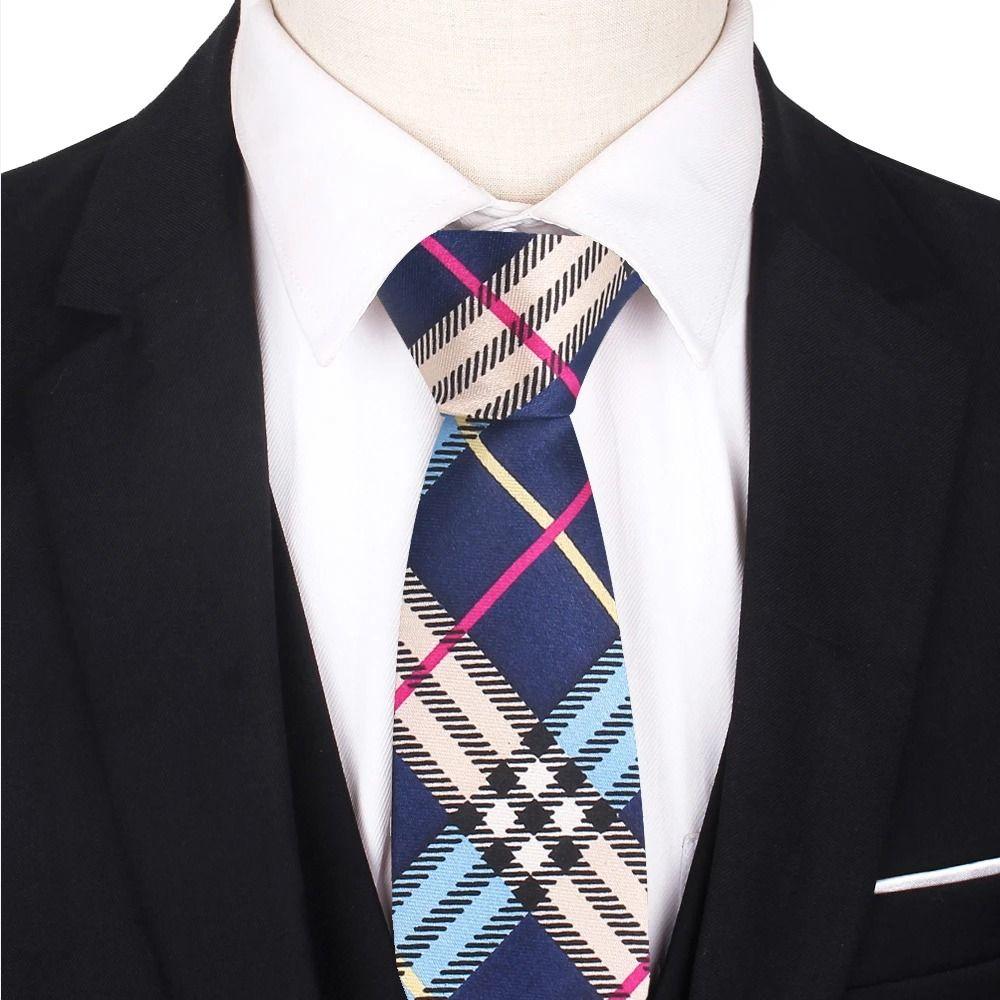 Bowknot British Style Music Guitar Women Slim Ties Lattice Print Men Plaid Necktie Fashion Neck Tie