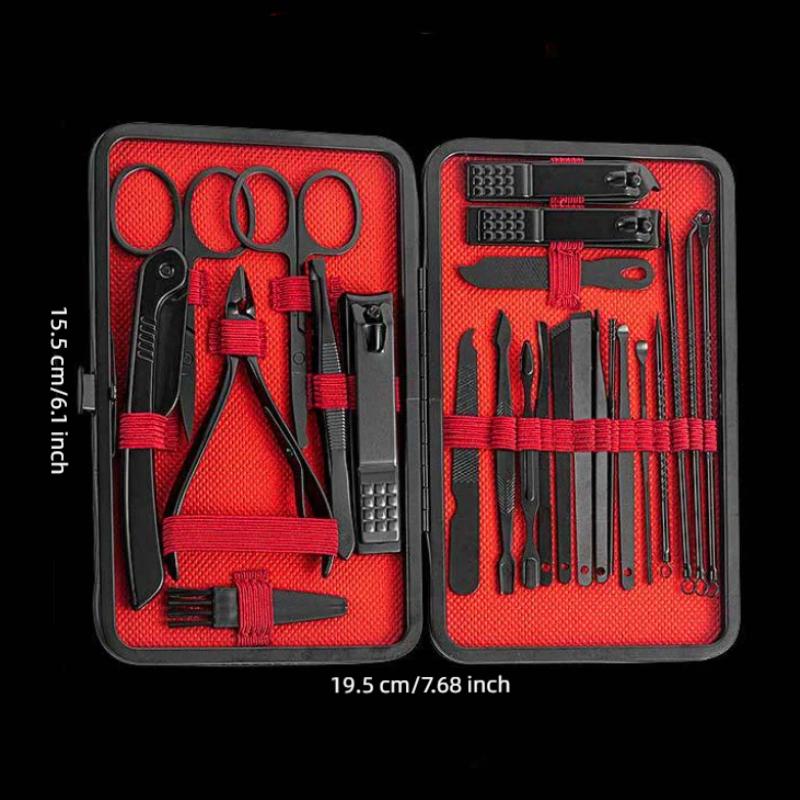 24Pcs Professional Nail Clipper Set Nail Clipper Manicure Nail Trimmer Pedicure Knife Toenail Cutters For Men Women