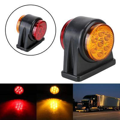 14 LED Side Marker Light Indicator Lamp Truck Lamp Yellow Red Turn Signal Clearance Light For Truck Lorry Trailer