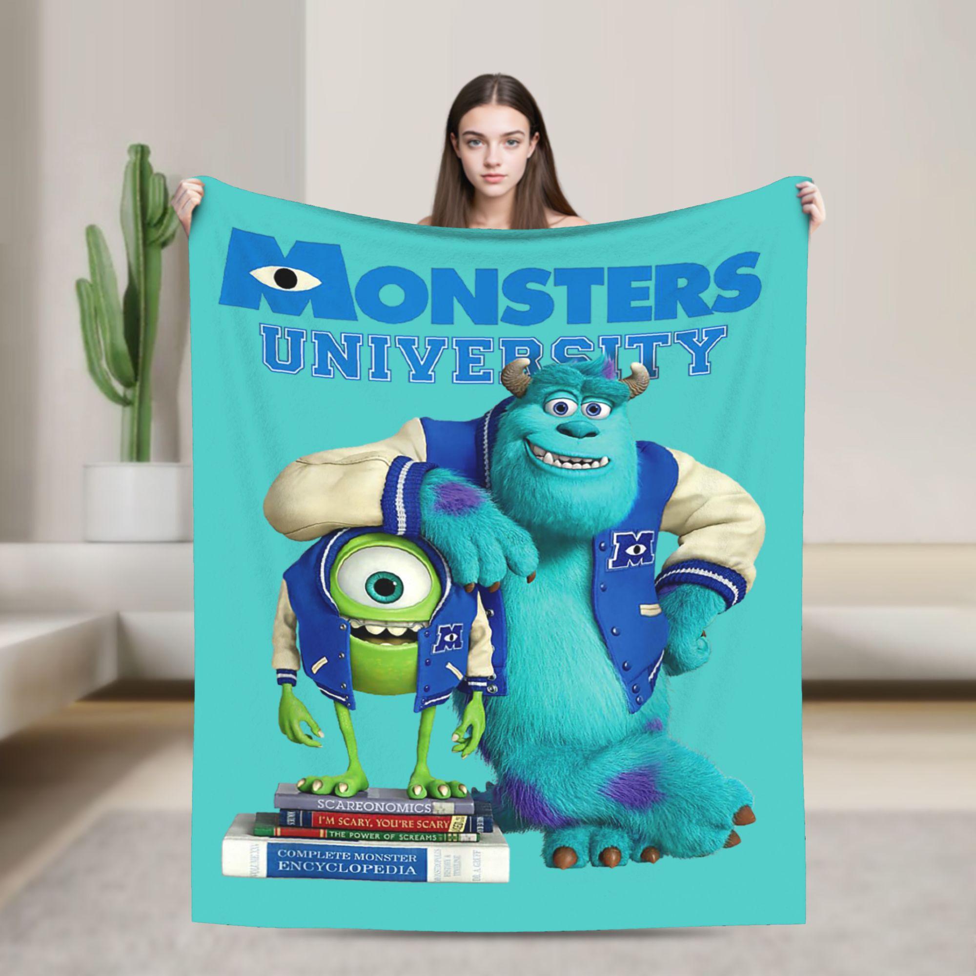 Корпорация монстров. Одеяла Мультяшная комедия Плюшевое Потрясающее Мягкое Плед для Постельного белья Гостиной Весна/Осень 30x40in