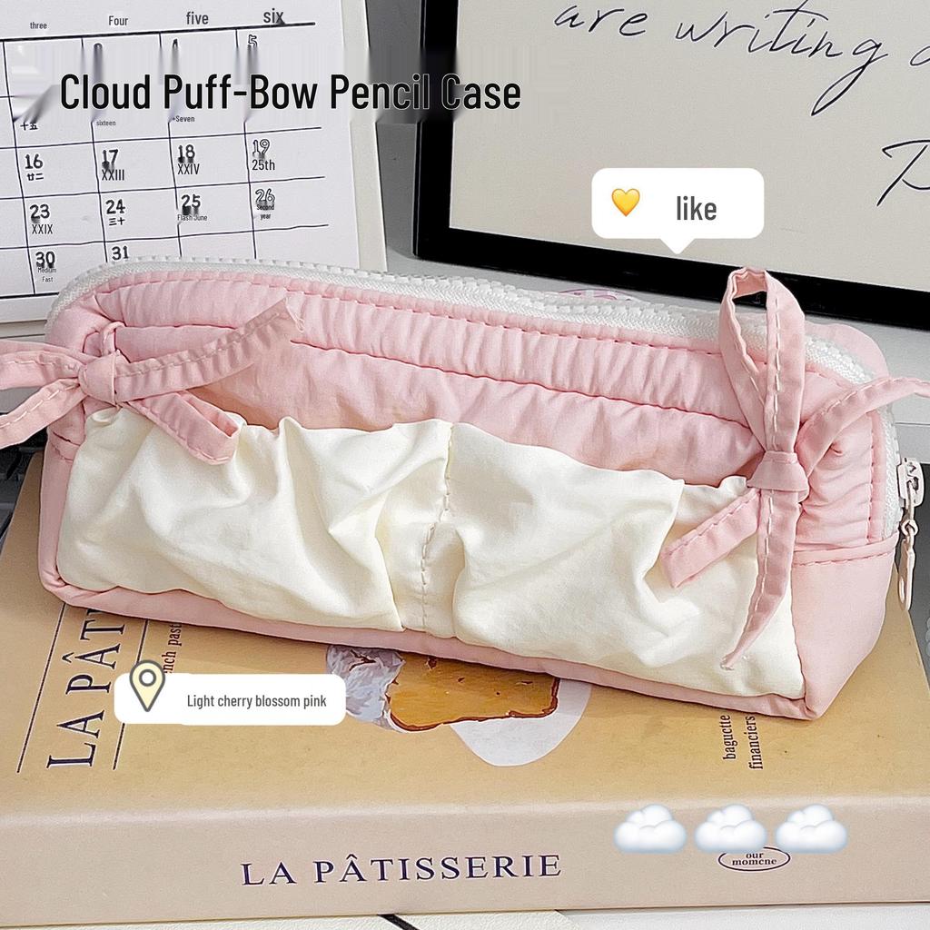 Cloud Toast Bow Large Capacity Pencil Case for Elementary & Junior High Students