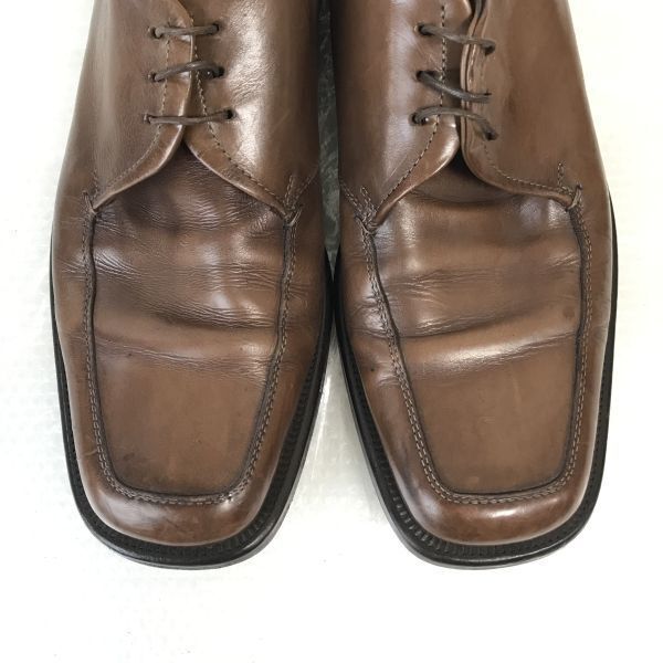 Made in Italy BOSS Genuine Leather U-tip Mackay Shoes Men’s 7.5 Brown Dress Shoes(USED)