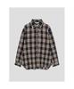 8SECONDS Navy Check Oversized Shirt Navy