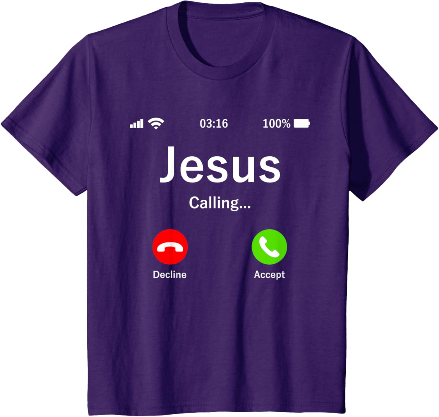 Jesus Is Calling  Christian TShirt S